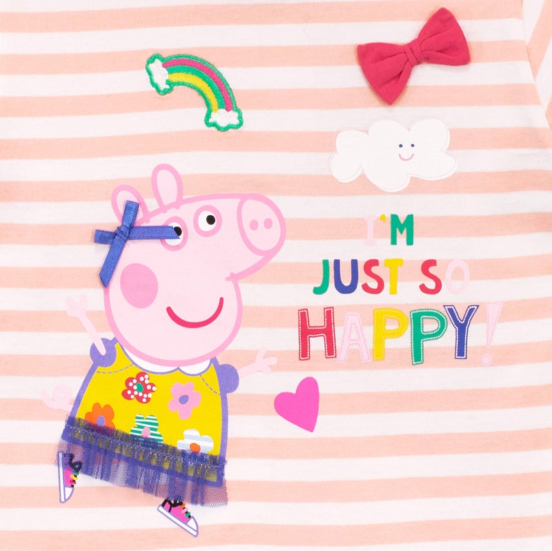 Peppa Pig Girls' Peppa T-shirt and Leggings Size 5 - Image 3